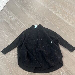 LOFT Black Speckled Cardigan